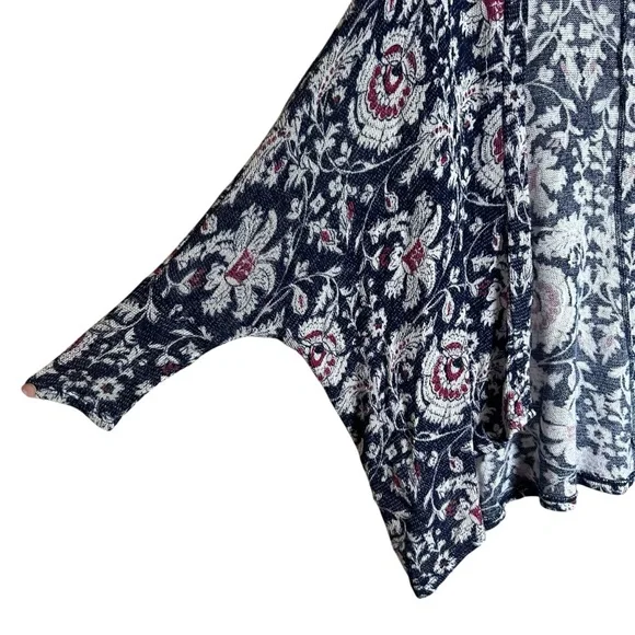 Abercrombie & Fitch Open Front Cardigan Sweater Lightweight Knit Floral One Size - Picture 7 of 11